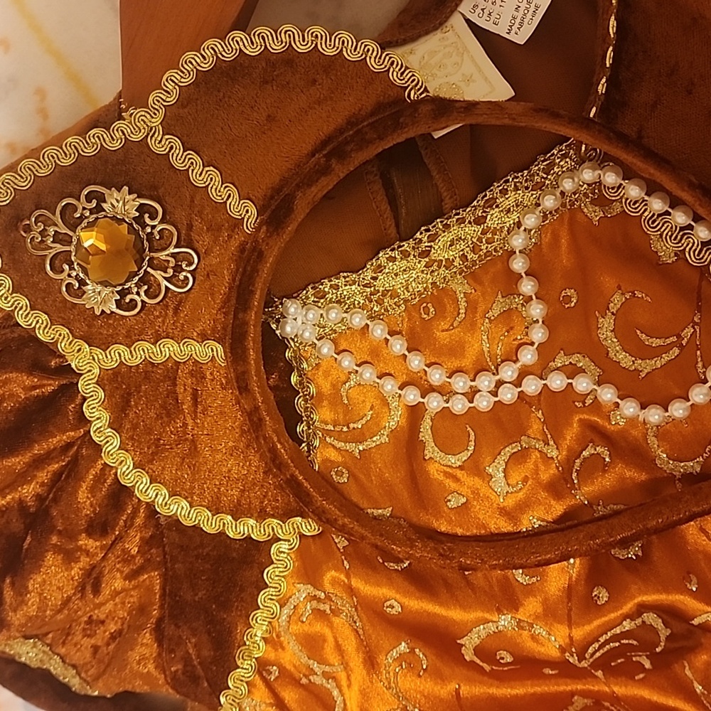 Girls Sz 5-6 , Renaissance Costume, Halloween or Dress Up, Like New! Headpiece - Picture 8 of 9